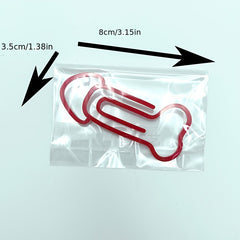 Funny Special Shaped Paper Clip Plastic Bookmark