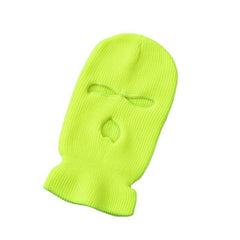 Three Hole Wool Hat Men Women Autumn Winter Outdoor Windproof Cycling