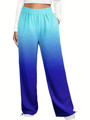 Women's Plus Ombre Print Joggers With Pockets