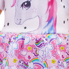 Unicorn Dress for 45 Youngsters Dolls Pink Purple Soft Fabric