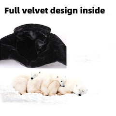Men's Winter Hat With Mask Neck Guard Warm Cotton Hat