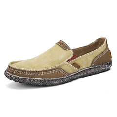 Men's Denim Slip-On Loafers Flat Shoes