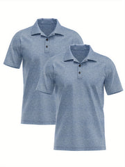 2pcs Men's Quick-dry Breathable Shirt for Summer Sports