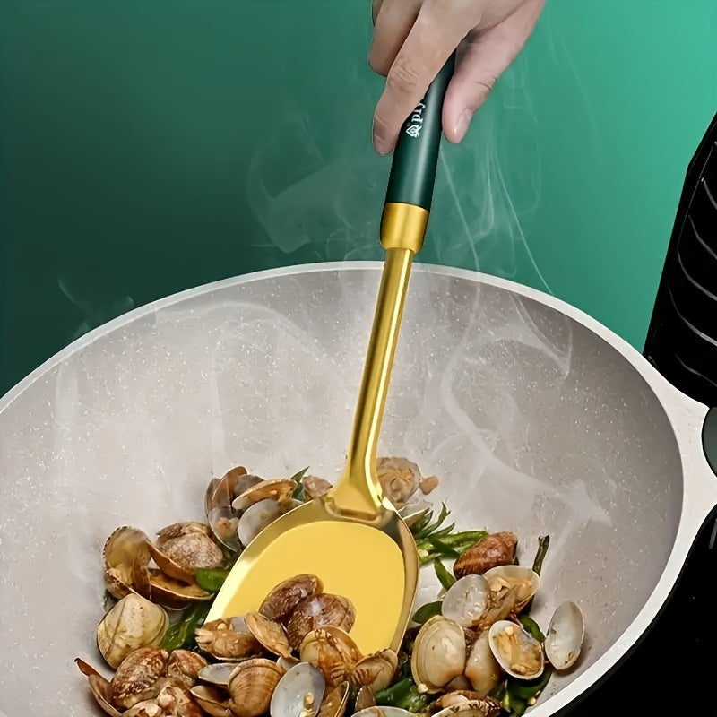 Stainless Steel Kitchen Utensils Soup Spoon Cooking Spatula Noodle Scoop