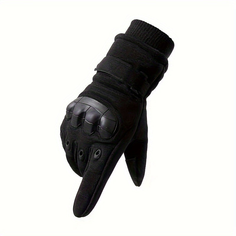 Men's Winter Velvet Thickened Gloves Outdoor Cycling Ski Gloves