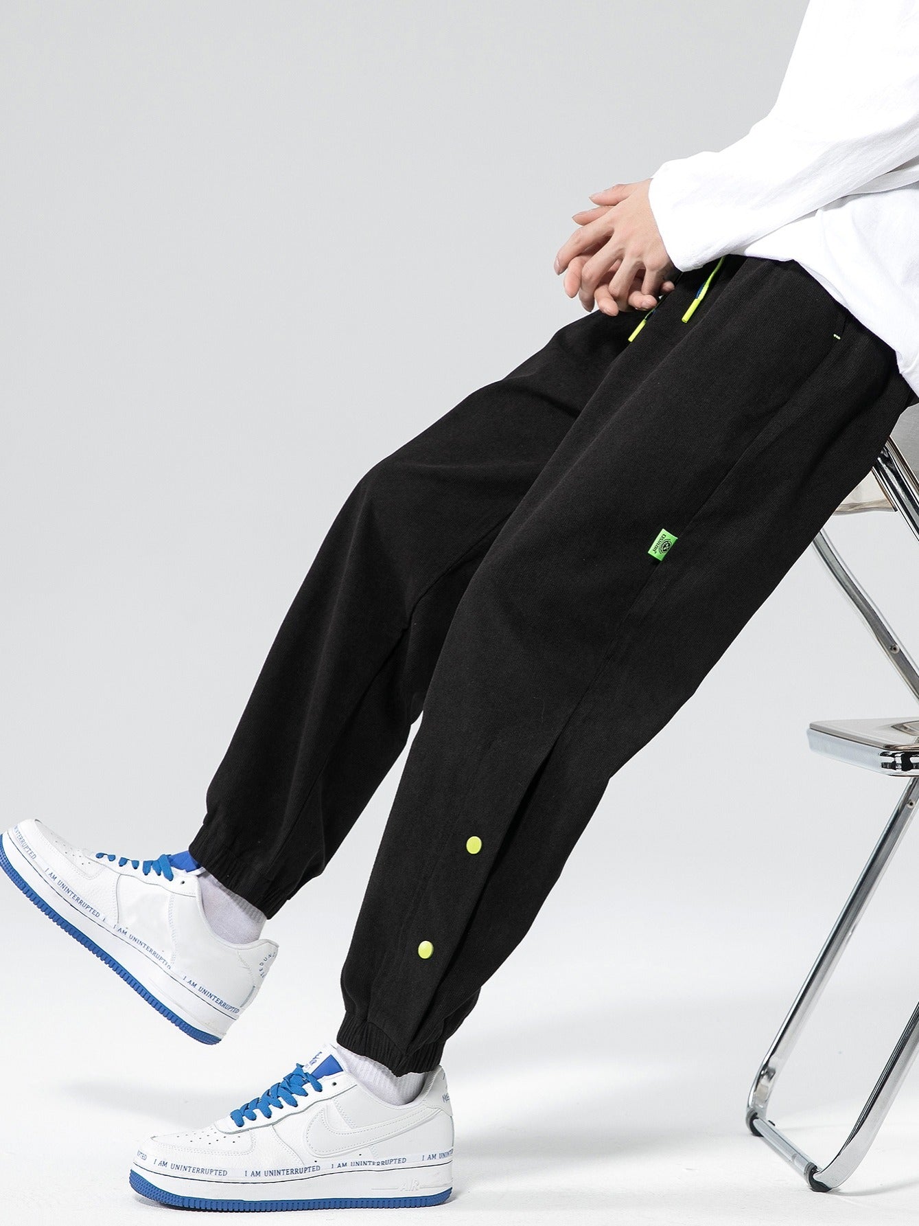 Men's Casual Drawstring Sweatpants for Spring/Autumn