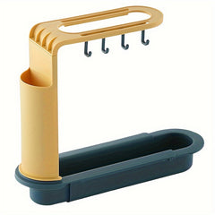 Sink Drain Rack Storage Basket Telescopic Sink Shelf Kitchen Organizer