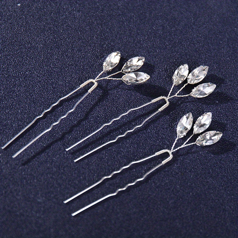 3pcs Cypsela Hairpin Bridal Head Jewelry U shaped Hairpin Wedding Head Accessori