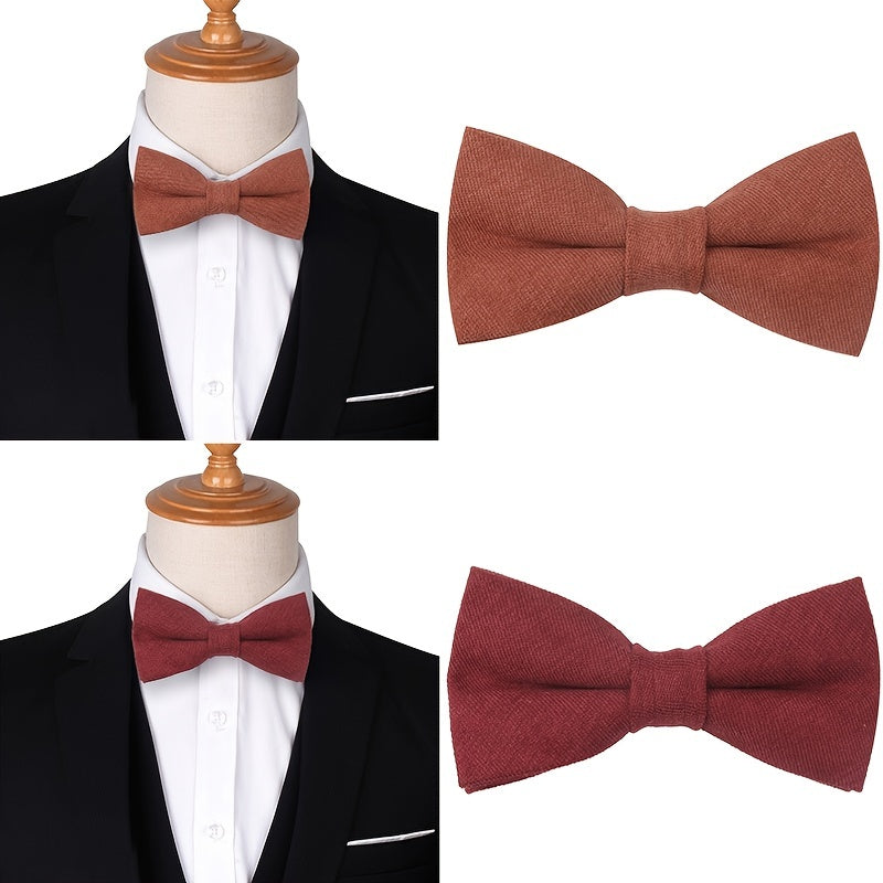 Macaron Solid Men's Bow Tie for Shirt