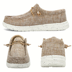 Men's Lightweight Slip On Casual Shoes Breathable Canvas Non Slip Shoes