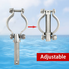 Stainless Steel 304 Paddle Holder Clamp On Oarlock