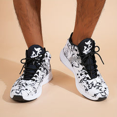 Men's Lightweight Lace Up Sneakers Sports Shoes