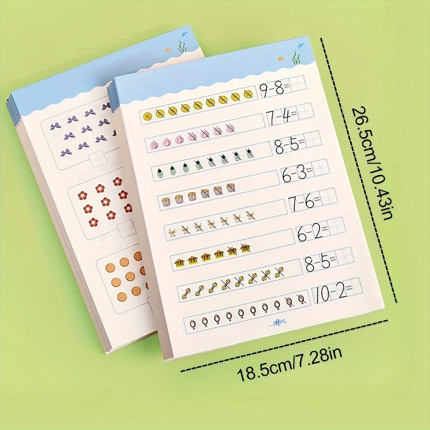 Kindergarten Math Practice Books Set Addition and Subtraction Within 10 and 20