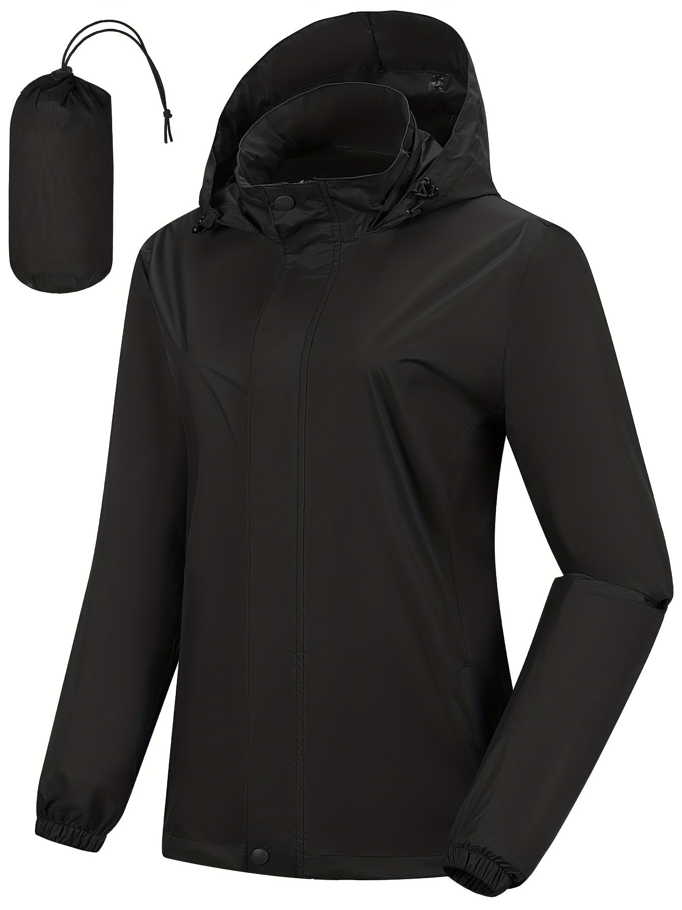 Waterproof Rain Jacket Lightweight Outdoor Hooded Jacket Women's Activewear
