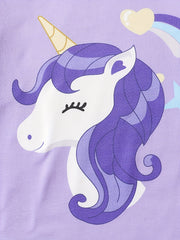 Girls Unicorn Pajama Set Long Sleeve Top & Pants Kids Spring