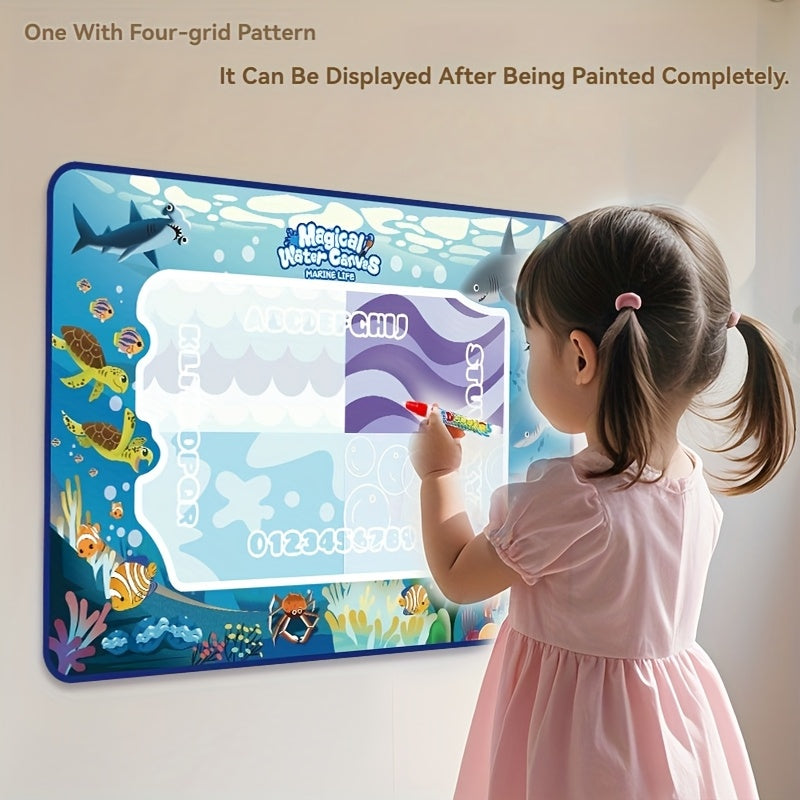 Kids Watercolor Canvas Doodle Painting Mat Toy