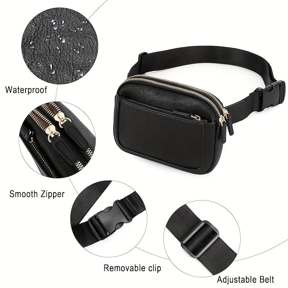PU Leather Crossbody Bag for Outdoor Sports and Fitness