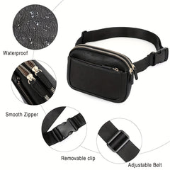 PU Leather Crossbody Bag for Outdoor Sports and Fitness