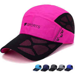 Mesh Breathable Sports Baseball Cap Quick Drying Sun Hat Lightweight