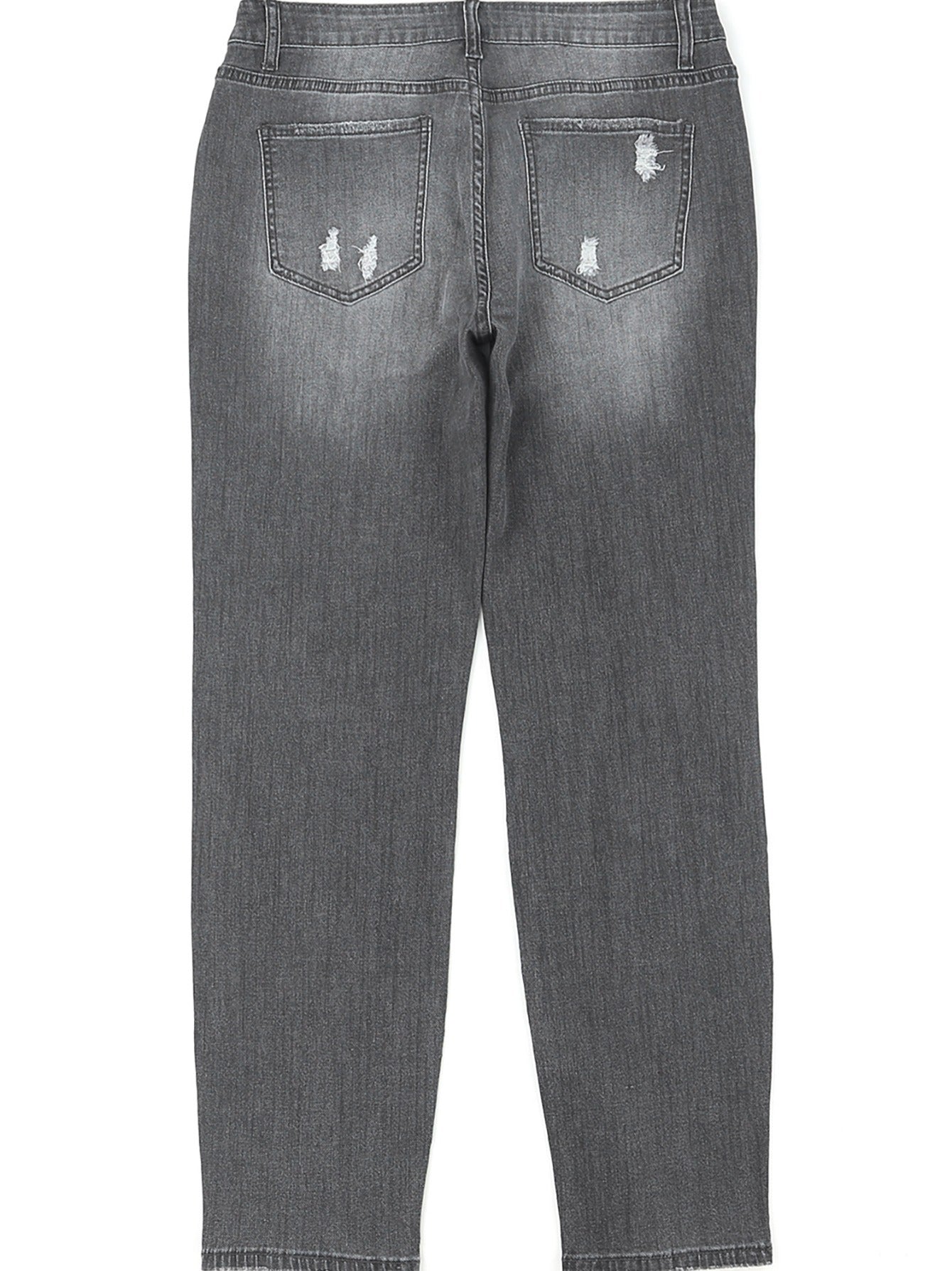 Men's Distressed Straight Jeans