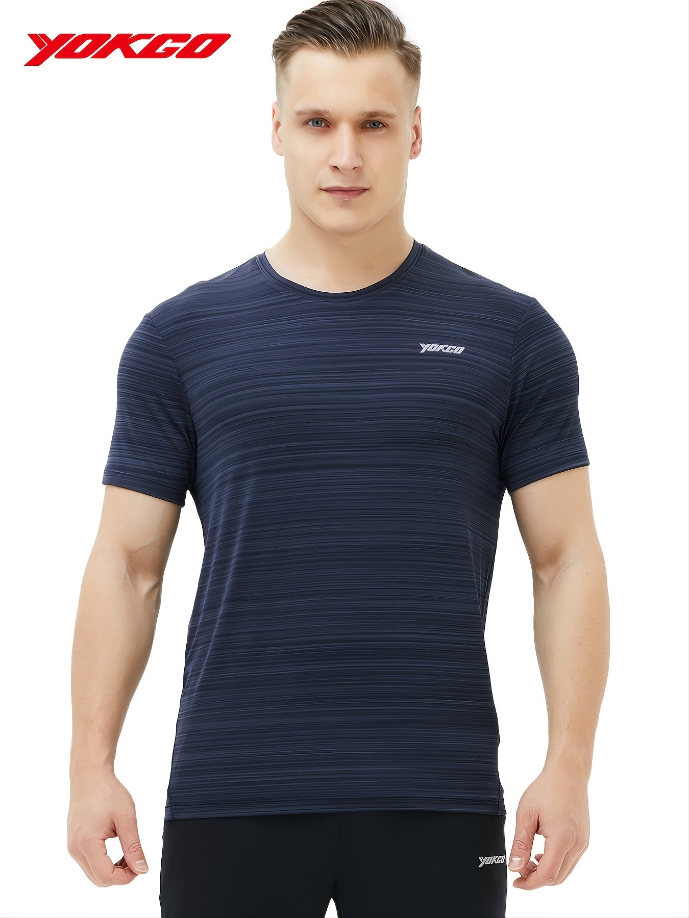 YOKGO Men's Quick Drying Sports Shirt for Running Golf