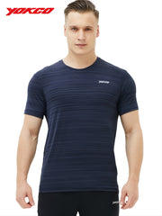 YOKGO Men's Quick Drying Sports Shirt for Running Golf