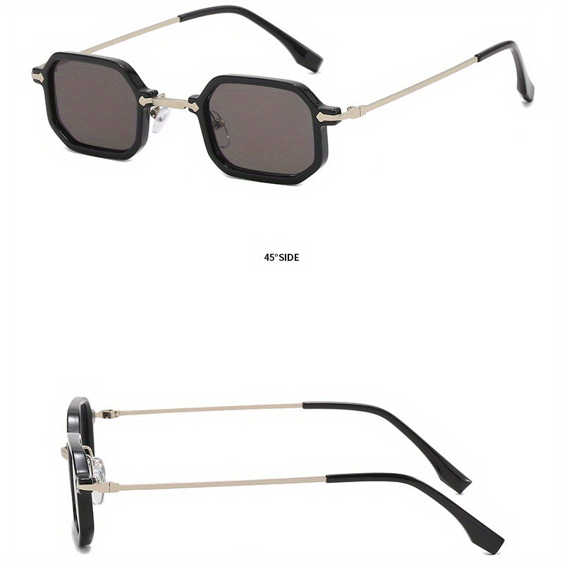 Men Retro Sunglasses UV Protection with Glasses Case