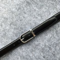 Men's Leather Belt Pin Buckle 3 Wide Suits Jeans Casual Gentlemen