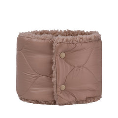 Winter Plus Velvet Button Bib Neck Guard Warm Double sided Neck Sleeve