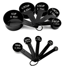 10pcs Plastic Measuring Cups and Spoons Set