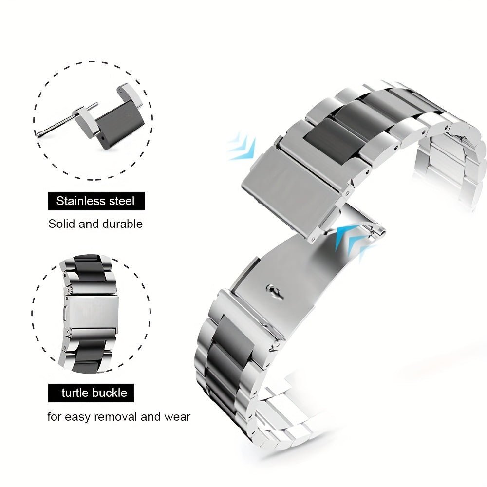 2pcs TPU Soft Case Stainless Steel Strap for Ultra Smartwatches