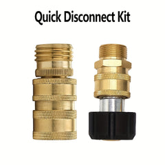 Pressure Washer Adapter Set M22 Swivel To 7 62 20 Quick Connect