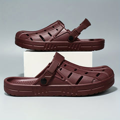 Men's Lightweight Comfy Clogs Hollow Out Non Slip Garden Shoes