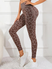 Leopard High Waist Yoga Pants Sports Fitness Running Trousers