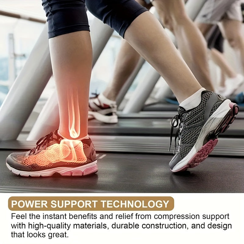 3 Pairs Toeless Compression Socks Nylon Blend Ankle Sleeves