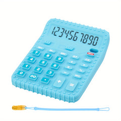 Baby Silicone Calculator Teething Toy with Anti-drop Chain