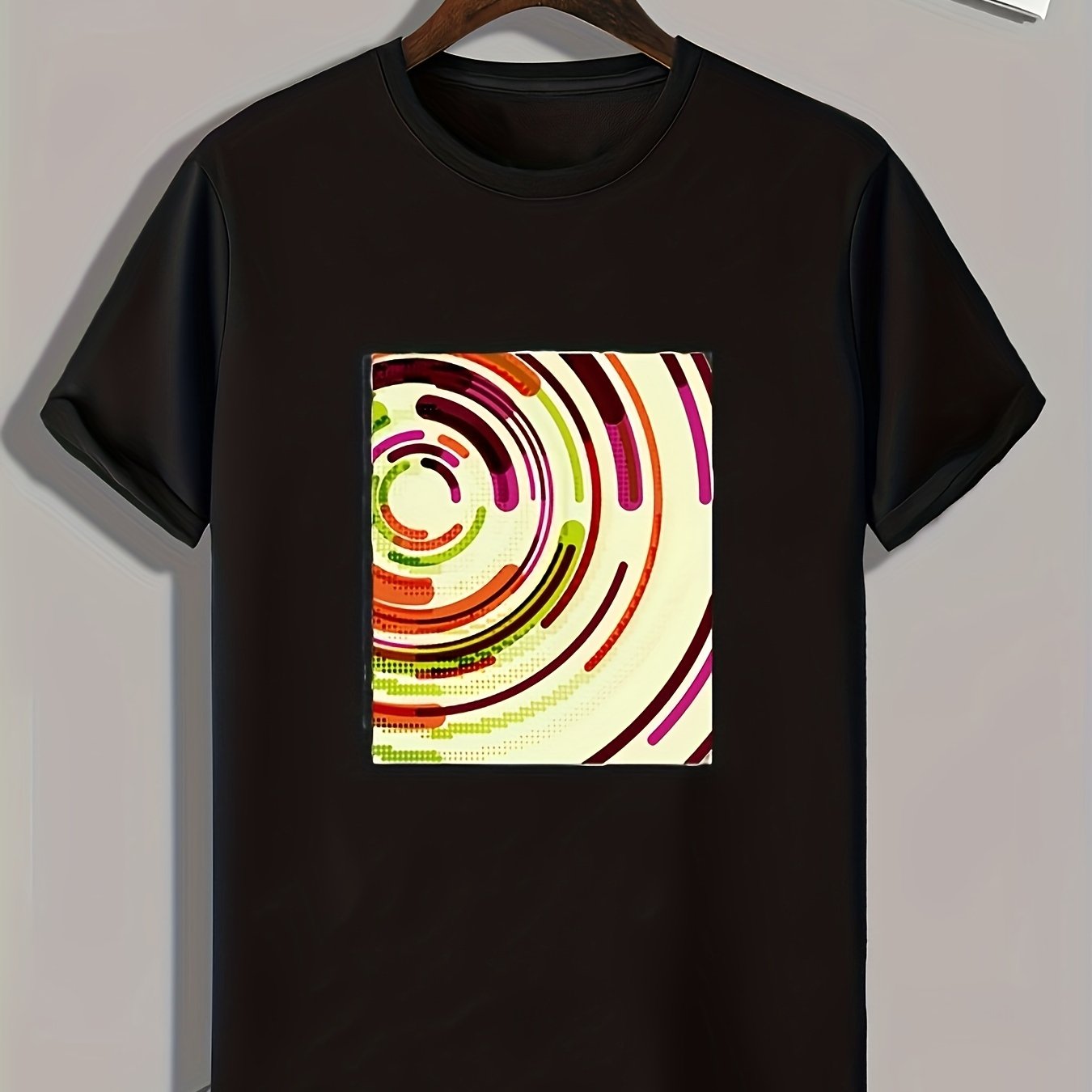 Abstract Painting Print Men's Graphic T-shirt for Summer
