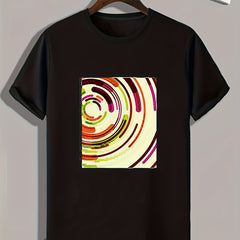 Abstract Painting Print Men's Graphic T-shirt for Summer