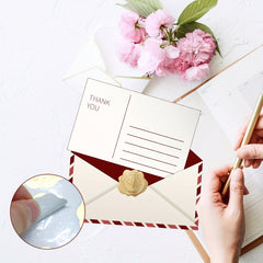 400 Vintage Embossed Wax Seal Stickers for Wedding Party