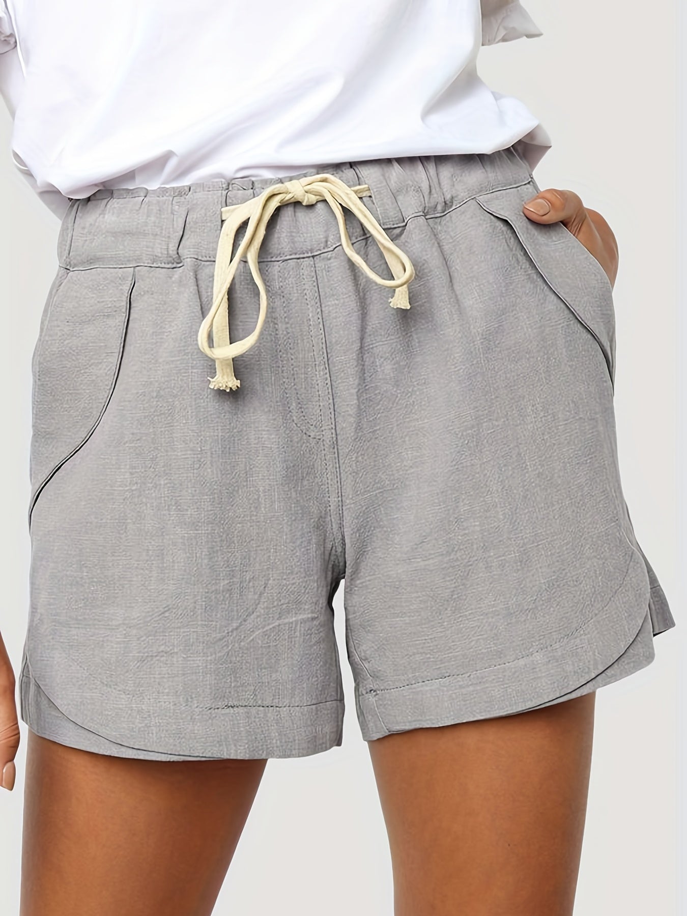 Drawstring Waist Shorts for Women - Casual Summer & Spring Shorts