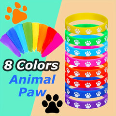 Dog Claw Pattern Silicone Bracelet Elastic Bracelet
