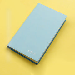 A7 Leather Mini Notebook 100 Sheets Portable Waterproof Cover Pink