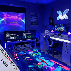 3D Gaming Area Rug Large Size Machine Washable for Living Room Bedroom Kids