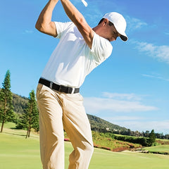 Men's Golf Braided Stretchy Belt Casual Elastic Belt for Jeans