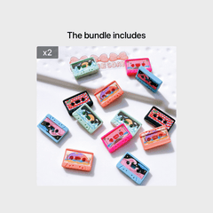 5pcs Resin Retro DIY Stickers for Hair Shoe Cup & Cream Glue