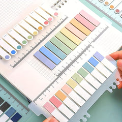 Index Tabs with Ruler Sticky Tab Note Page Marker File Flags