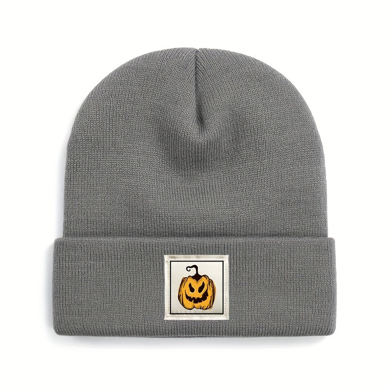 Halloween Pumpkin Knitted Hat Soft Skull Cap