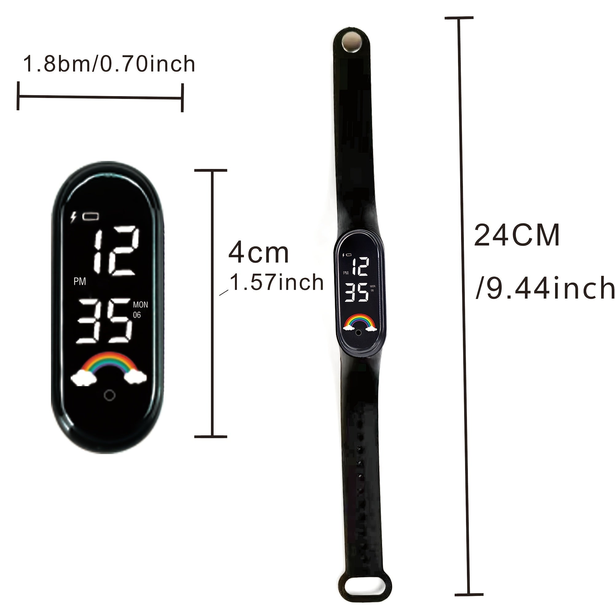 Waterproof LED Sports Watch for Boys and Girls