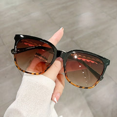 Retro Tortoiseshell Gradient Sunglasses UV400