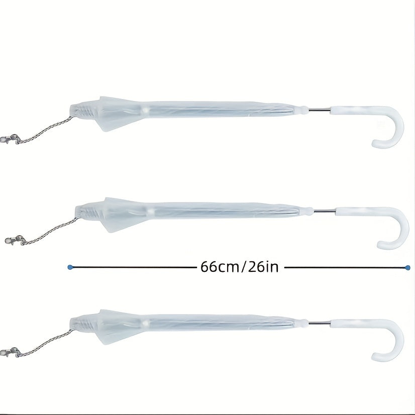 Pet Dog Transparent Umbrella Rainproof Walking Dog Leash Umbrella